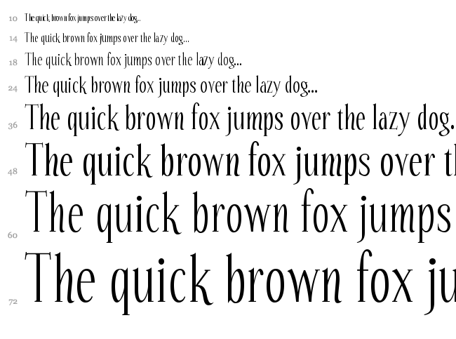 Echelon font waterfall